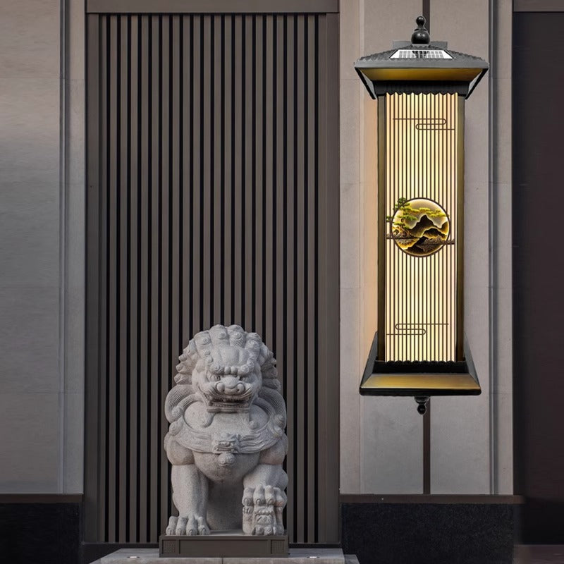 Chinese Solar Aluminum Glass Cylinder LED Wall Sconce