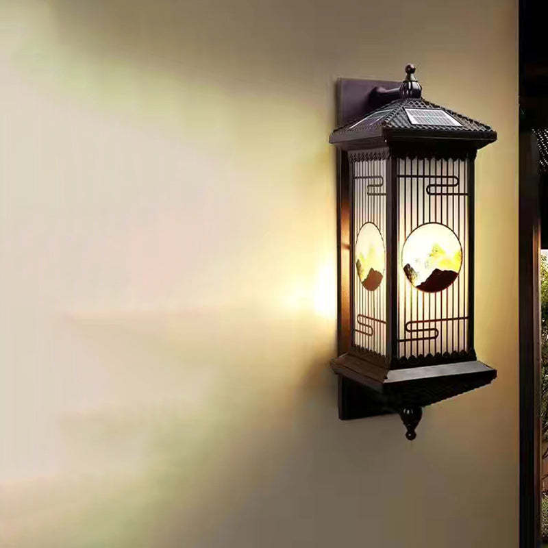 Chinese Solar Aluminum Glass Cylinder LED Wall Sconce