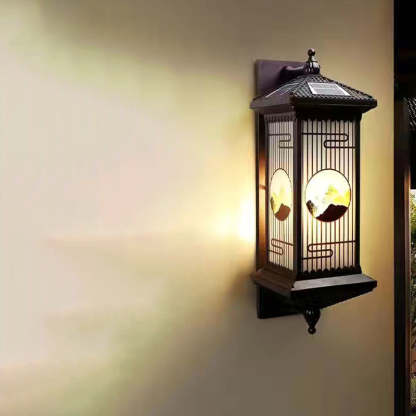 Chinese Solar Aluminum Glass Cylinder LED Wall Sconce