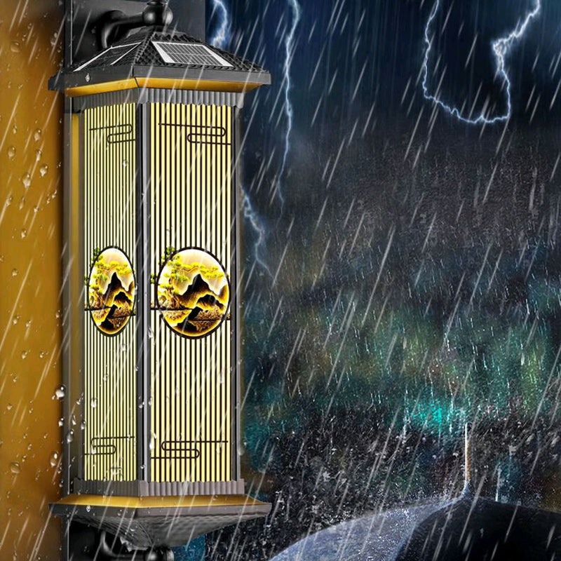 Chinese Solar Aluminum Glass Cylinder LED Wall Sconce