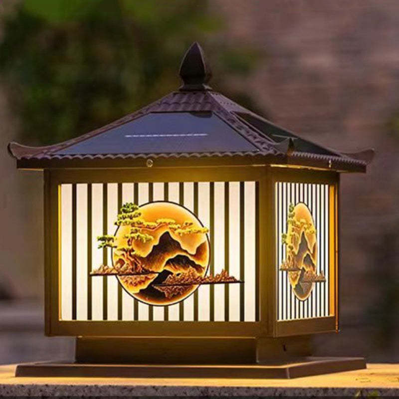 Lighom tree glass landscape lighting for patio — 23.62" W x 24.41" H / Bronze / 110V-120V (US/CA)