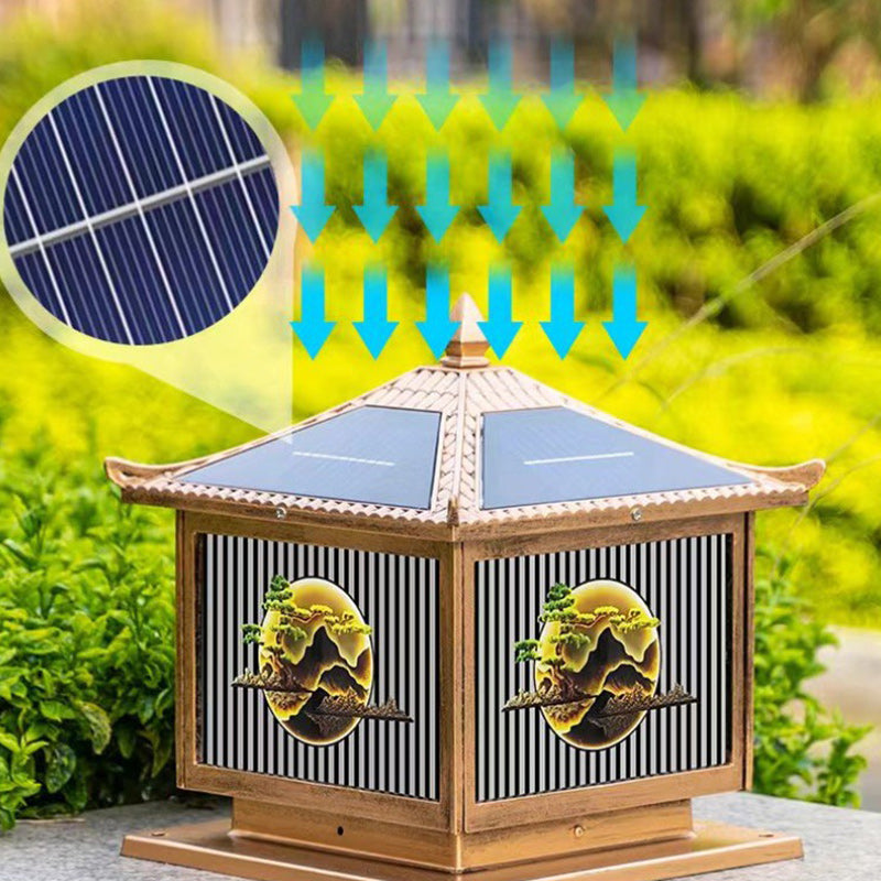 Bronze chinese tree landscape lighting — 19.69" W x 18.9" H / 220V-240V (UK/AU)