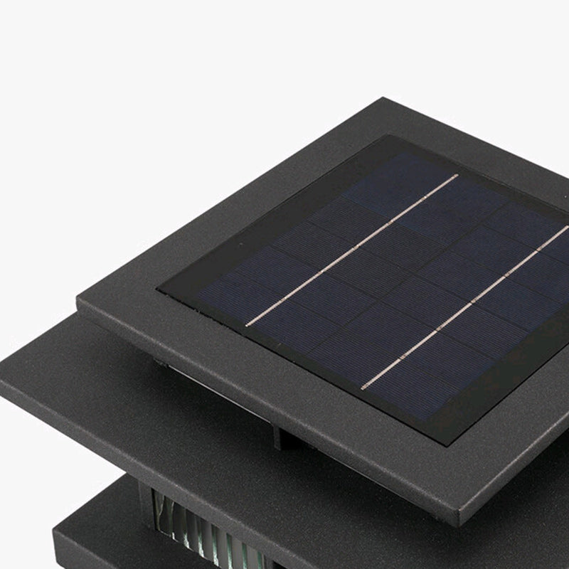 Minimalist cylinder square black glass landscape lighting, Lighom — 23.62" W x 15.94" H / 220V-240V (UK/AU)