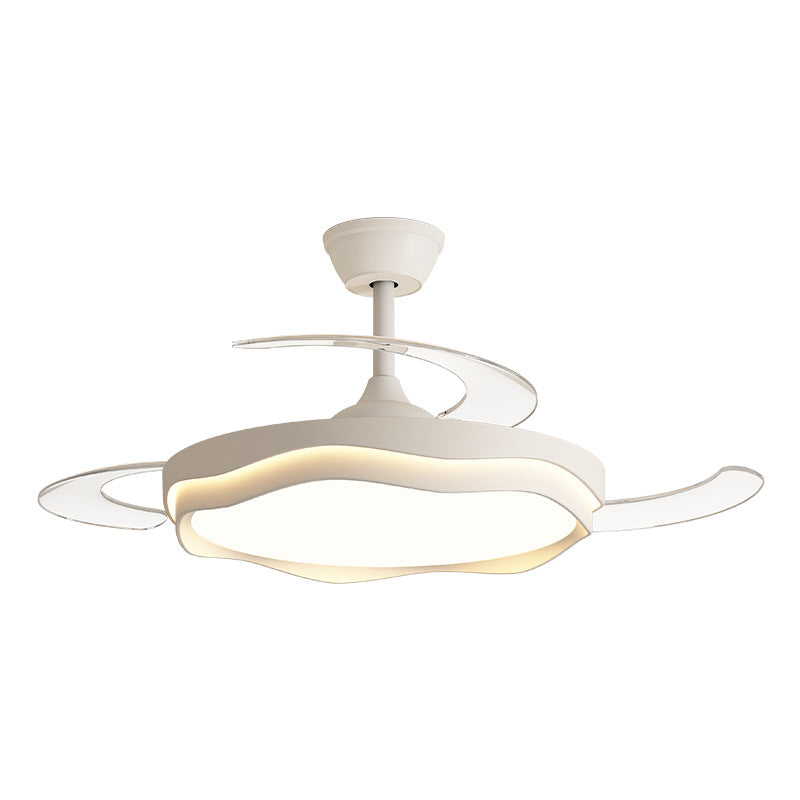 Nordic Iron Wave Mount Ceiling Fan Light