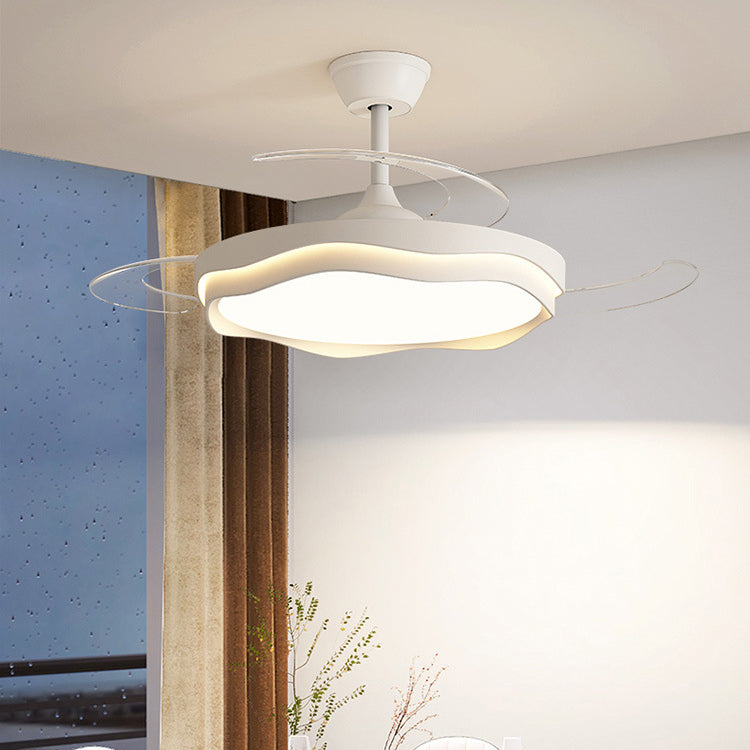 Nordic Iron Wave Mount Ceiling Fan Light