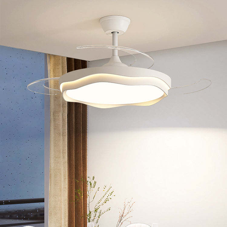 Nordic Iron Wave Mount Ceiling Fan Light