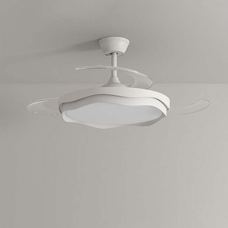 Nordic Iron Wave Mount Ceiling Fan Light