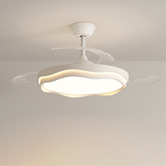 Nordic Iron Wave Mount Ceiling Fan Light