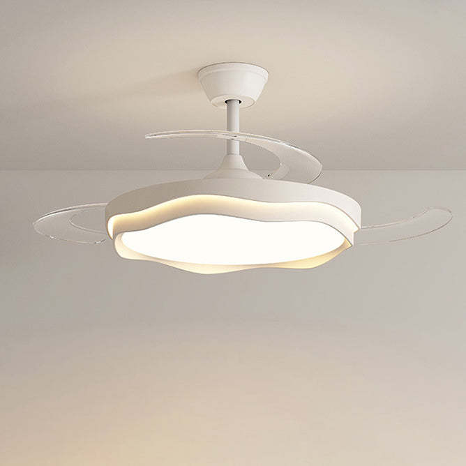 Nordic Iron Wave Mount Ceiling Fan Light