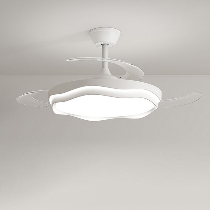 Nordic Iron Wave Mount Ceiling Fan Light