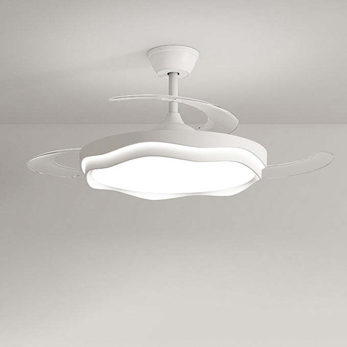 Nordic Iron Wave Mount Ceiling Fan Light