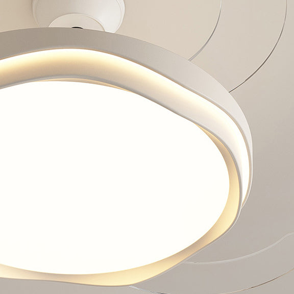 Nordic Iron Wave Mount Ceiling Fan Light
