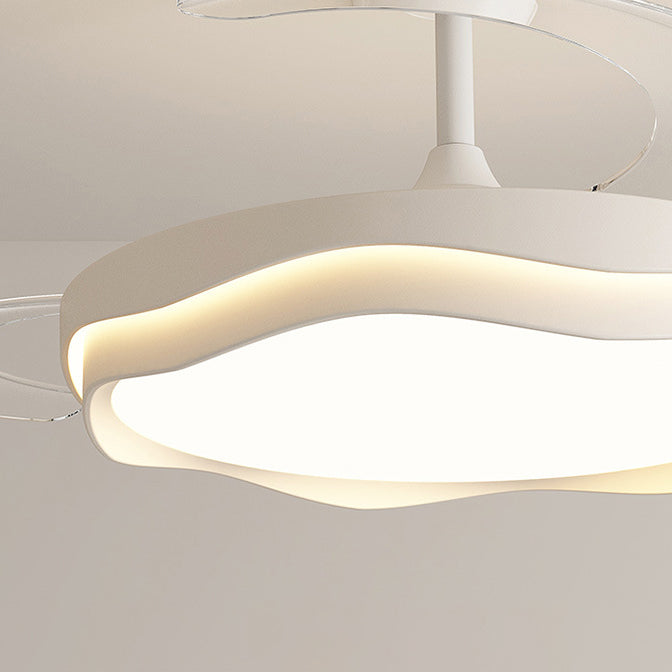 Nordic Iron Wave Mount Ceiling Fan Light