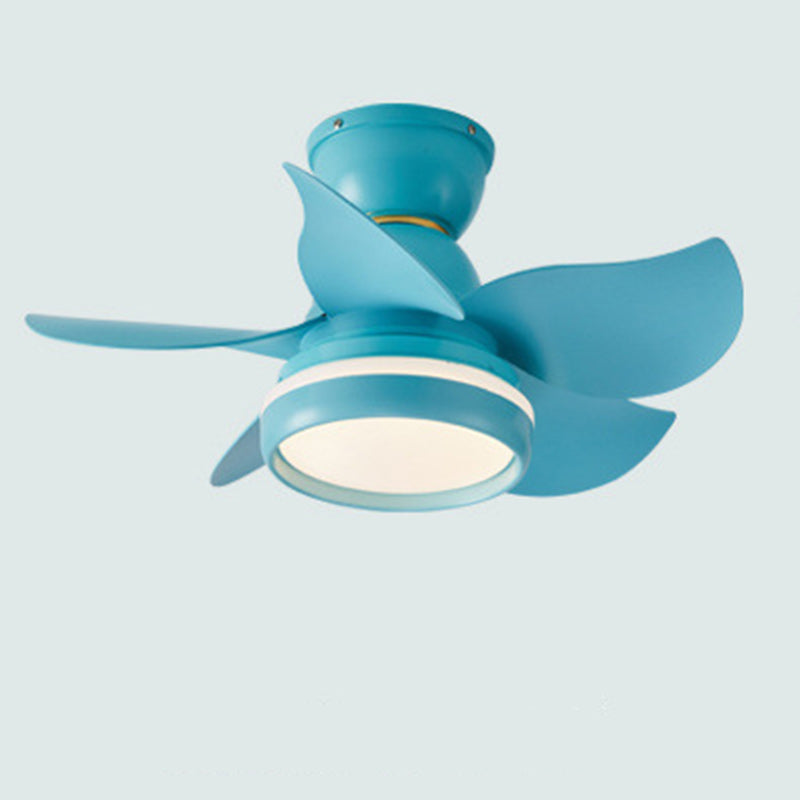 Scandinavian Flower Mount Ceiling Fan Light