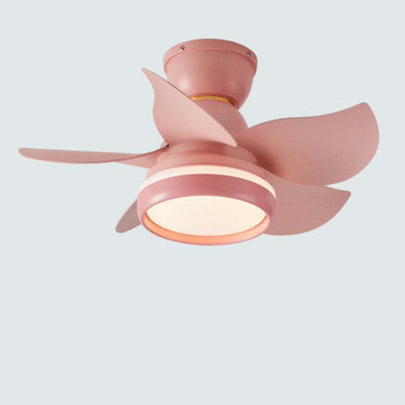 Scandinavian Flower Mount Ceiling Fan Light