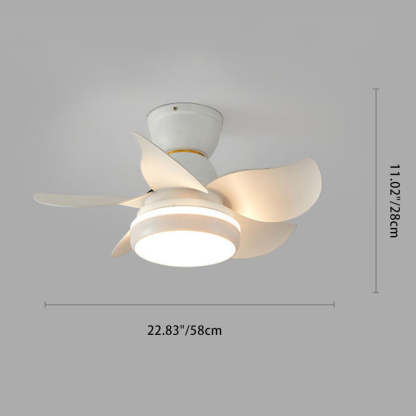 Scandinavian Flower Mount Ceiling Fan Light
