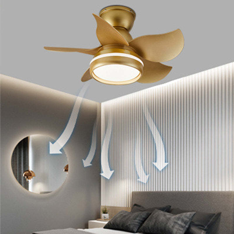 Scandinavian Flower Mount Ceiling Fan Light