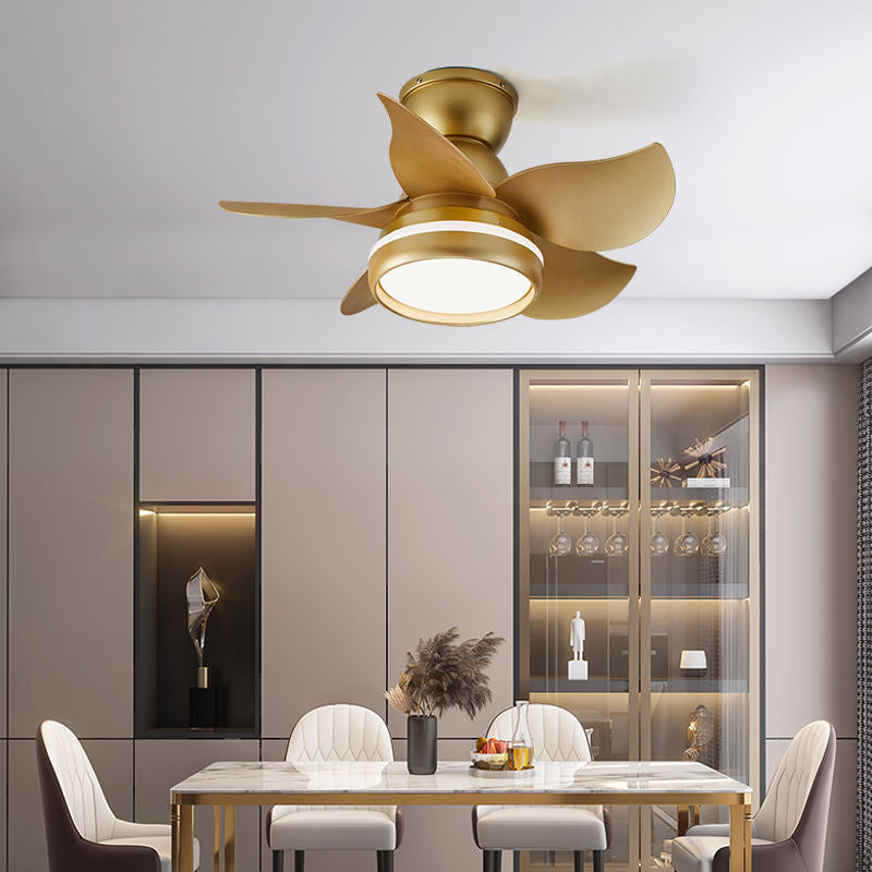 Scandinavian Flower Mount Ceiling Fan Light