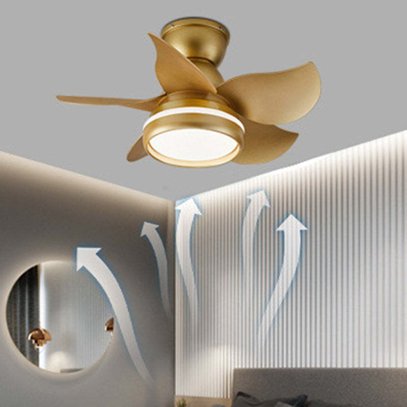 Scandinavian Flower Mount Ceiling Fan Light