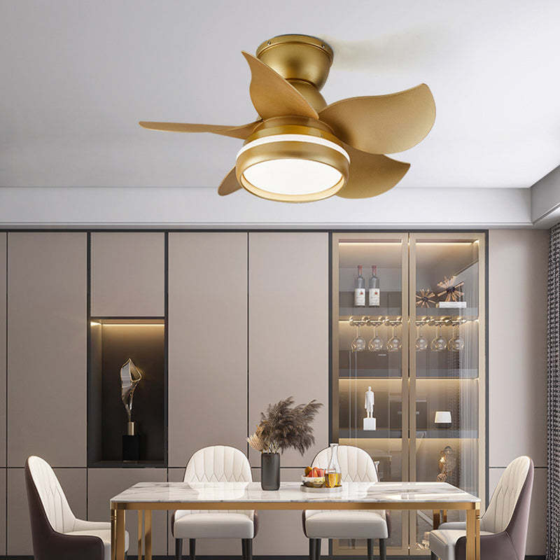 Scandinavian Flower Mount Ceiling Fan Light