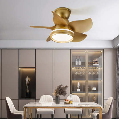 Scandinavian Flower Mount Ceiling Fan Light