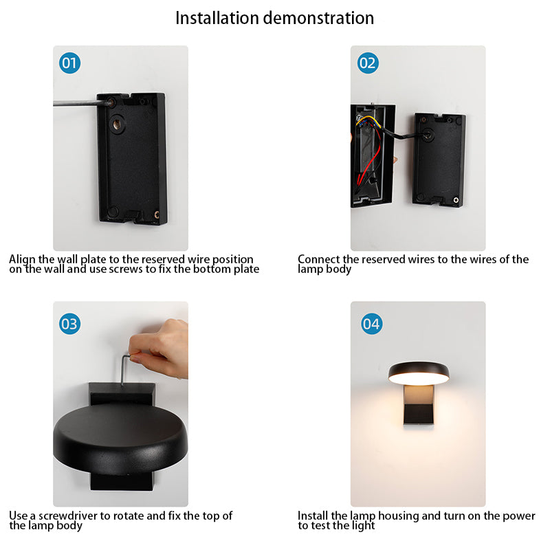 Minimalist Motion Sensor Aluminum Wall Sconce