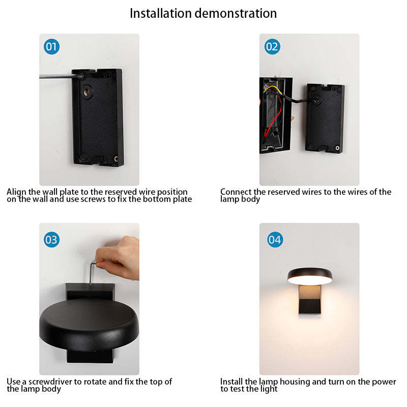 Minimalist Motion Sensor Aluminum Wall Sconce