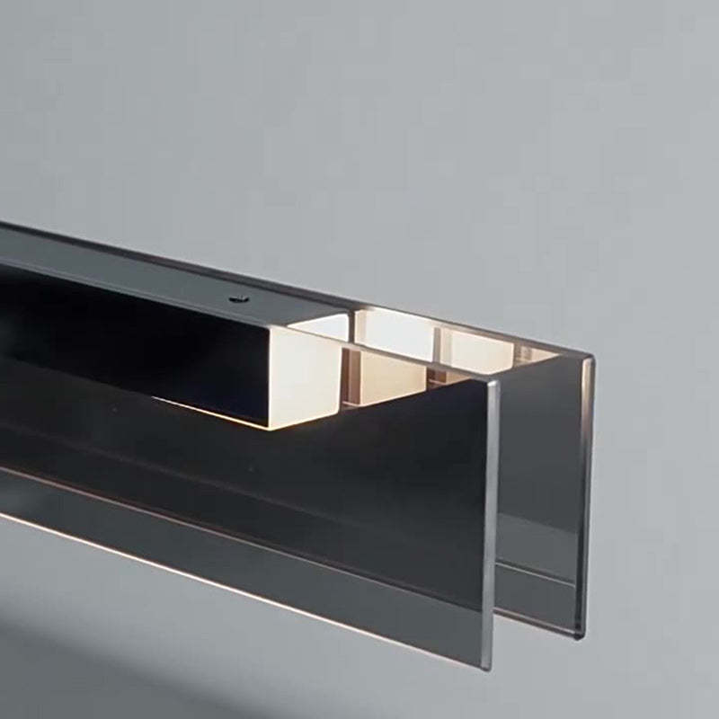 Minimalist Copper Rectangular Island Chandelier