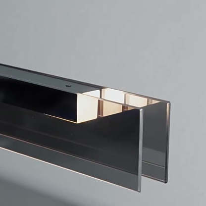 Minimalist Copper Rectangular Island Chandelier