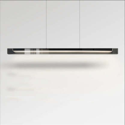 Minimalist Copper Rectangular Island Chandelier