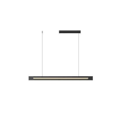 Minimalist Copper Rectangular Island Chandelier