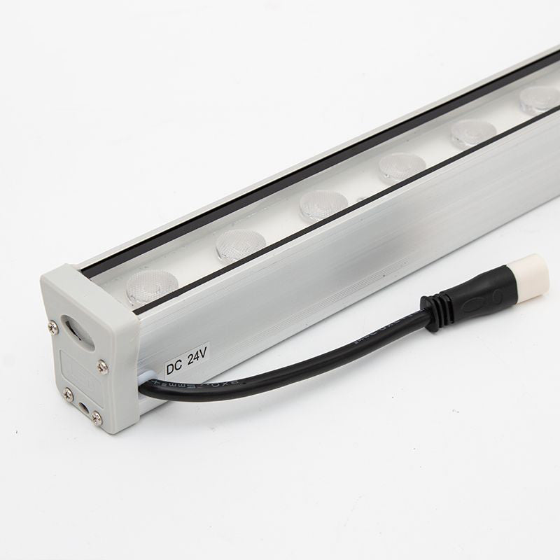 Minimalist strip white glass wall sconces — Warm White (3000K) / 36W / 3600lm