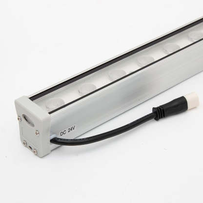 Minimalist strip white glass wall sconces — Warm White (3000K) / 36W / 3600lm