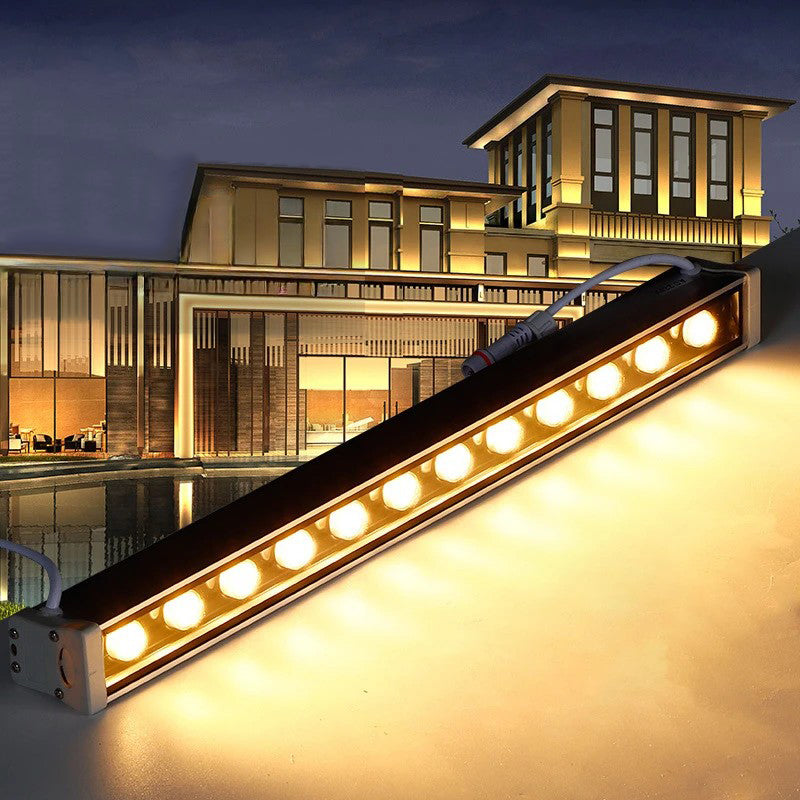 Modern Aluminum Glass Strip Wall Sconce