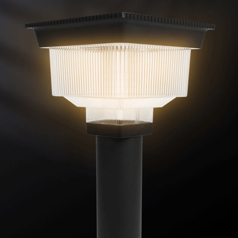 Modern Solar Aluminum Pinstripe Landscape Light