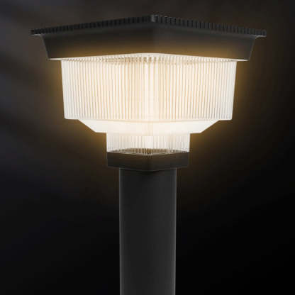 Modern Solar Aluminum Pinstripe Landscape Light