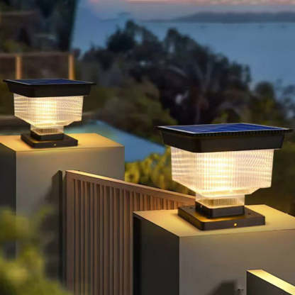 Modern Solar Aluminum Pinstripe Landscape Light — 3 Colors Changeable (Warm/Neutral/White) / 5V