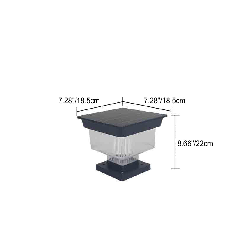 Modern Solar Aluminum Pinstripe Landscape Light