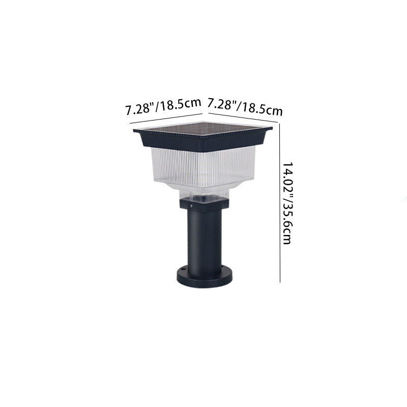 Modern Solar Aluminum Pinstripe Landscape Light