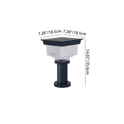 Modern Solar Aluminum Pinstripe Landscape Light