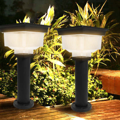 Modern Solar Aluminum Pinstripe Landscape Light