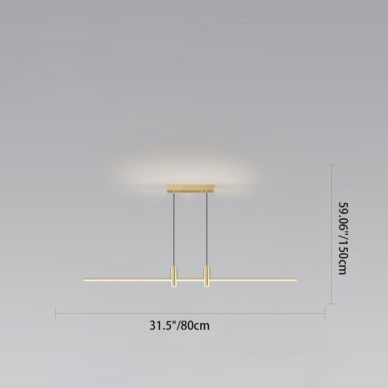 Minimalist Iron Aluminum Silica Island Chandelier