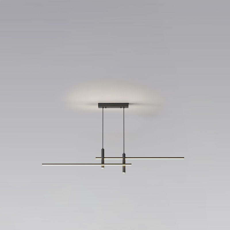 Minimalist Iron Aluminum Silica Island Chandelier