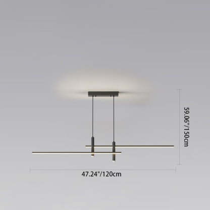 Minimalist Iron Aluminum Silica Island Chandelier