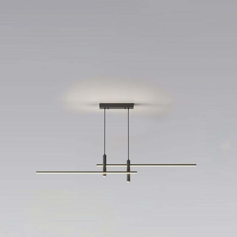 Minimalist Iron Aluminum Silica Island Chandelier