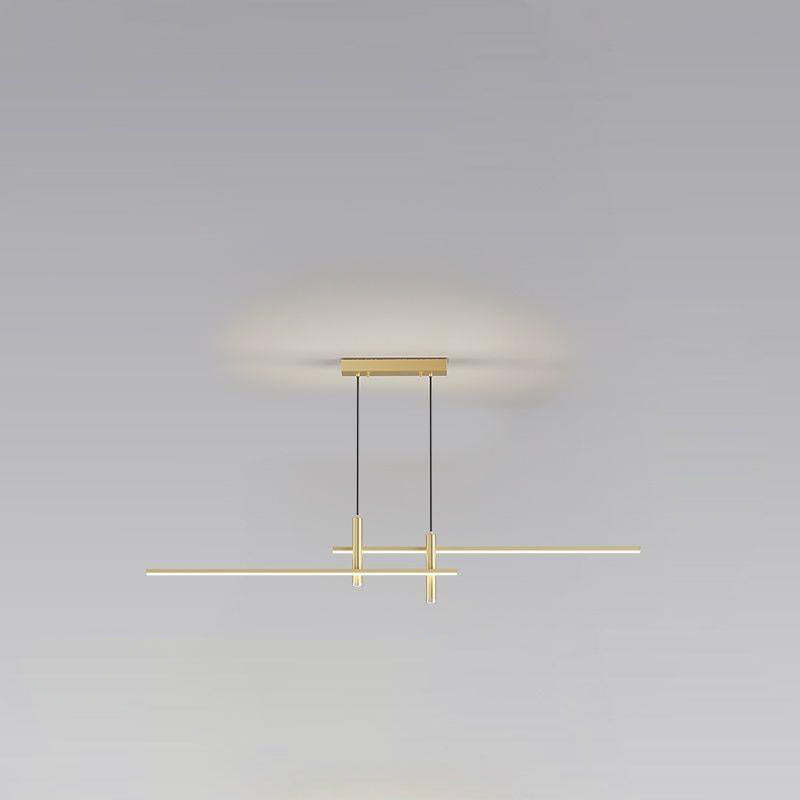 Minimalist Iron Aluminum Silica Island Chandelier