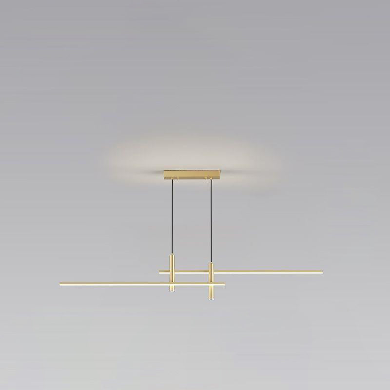 Minimalist Iron Aluminum Silica Island Chandelier