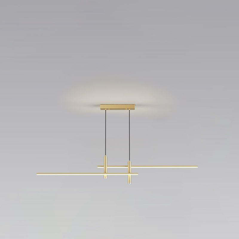 Minimalist Iron Aluminum Silica Island Chandelier