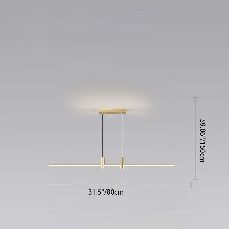 Minimalist Iron Aluminum Silica Island Chandelier