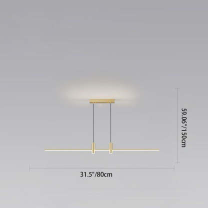 Minimalist Iron Aluminum Silica Island Chandelier